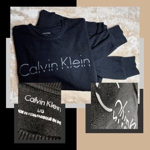 Calvin Klein Black Logo Crewneck (Large)